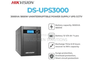 Hikvision Ups 3000va With Avr & Surge Protection 1800w