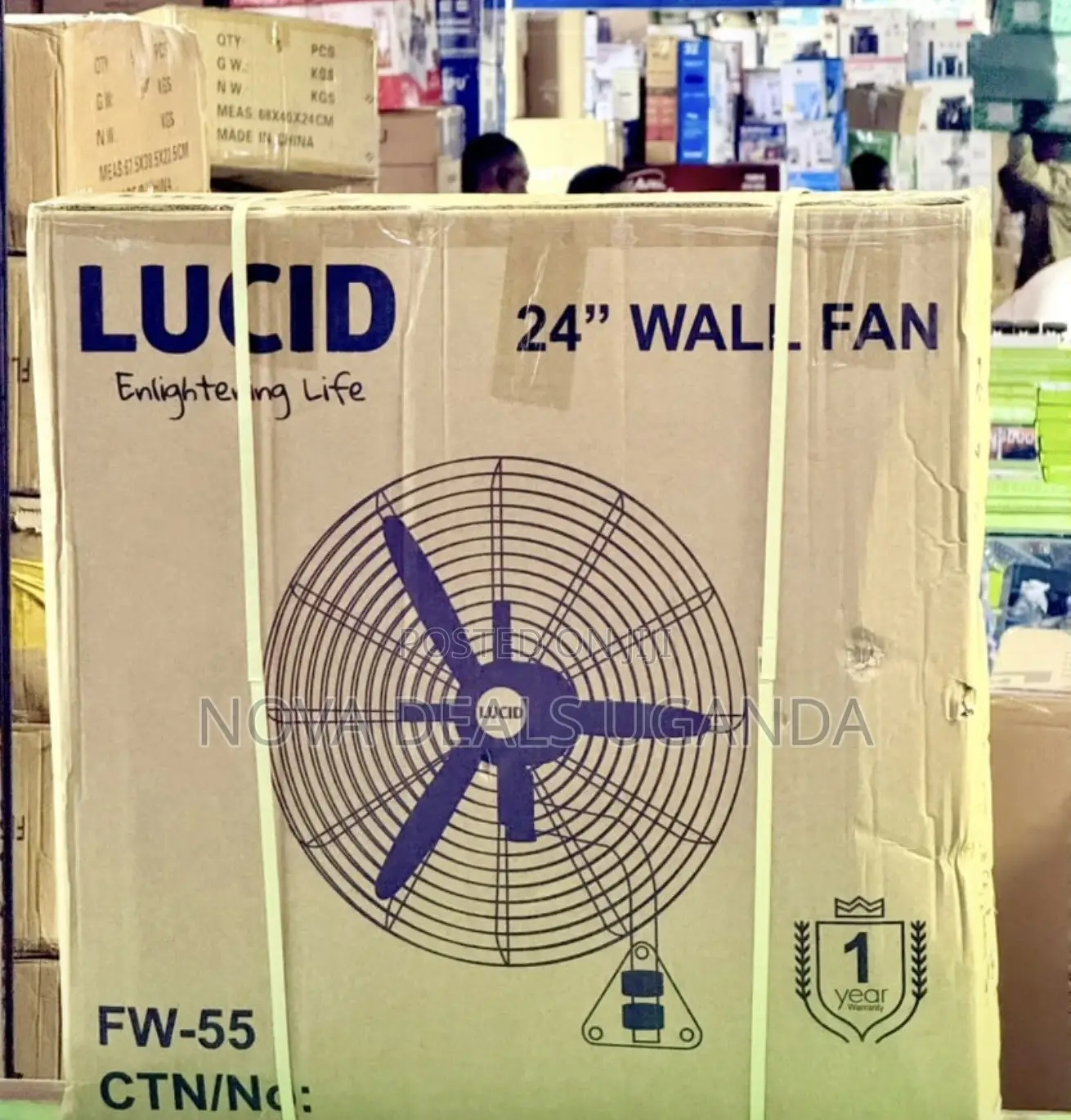 Lucid 20′′ Industrial Wall Fan FW-55 | Heavy Duty Fan