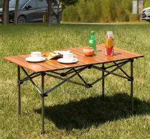 Portable, Lightweight Aluminum Roll-Up Camping Tables 90cm