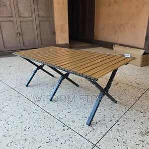 Portable, Low-Profile Roll-Up Camping and Picnic Table - 120cm