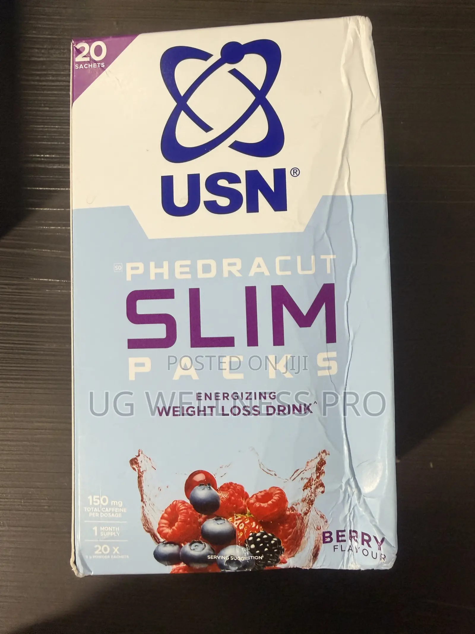 USN PhedraCut Slimpacks (20 Sachets) - Berry Weight Loss Drink