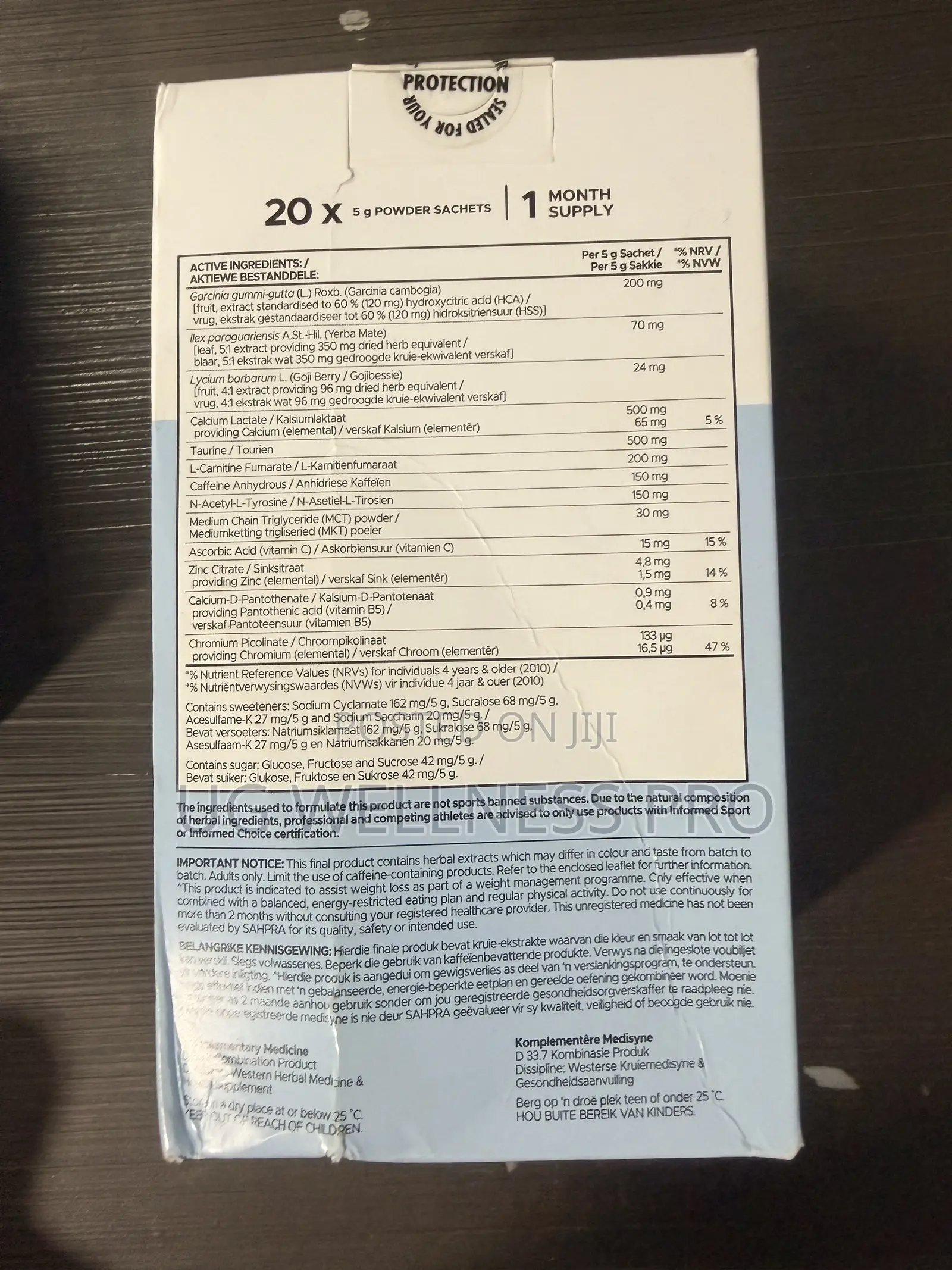 USN PhedraCut Slimpacks (20 Sachets) - Berry Weight Loss Drink