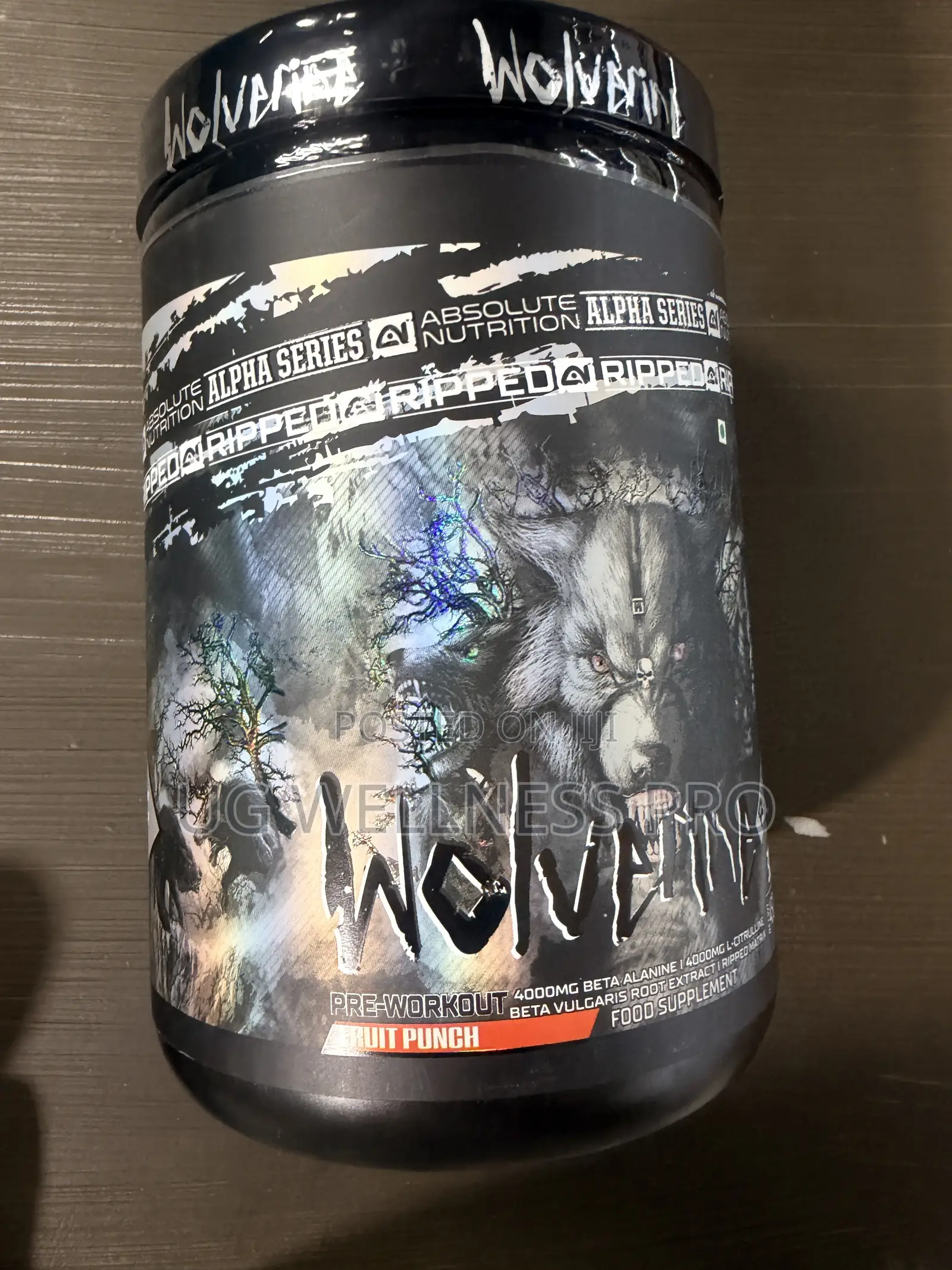 Absolute Nutrition Wolverine Pre-Workout Fruit Punch, 30 Servings