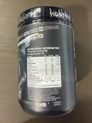 Absolute Nutrition Wolverine Pre-Workout Fruit Punch, 30 Servings