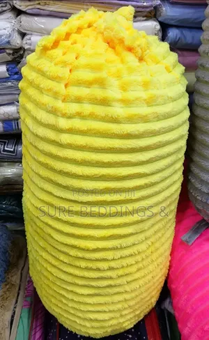 Yellow Neck Roll Cushion