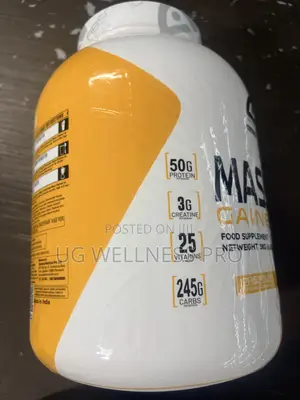 Absolute Nutrition Mass Gainer 3kg (Mango) - Zero Sugar, 8 Servings