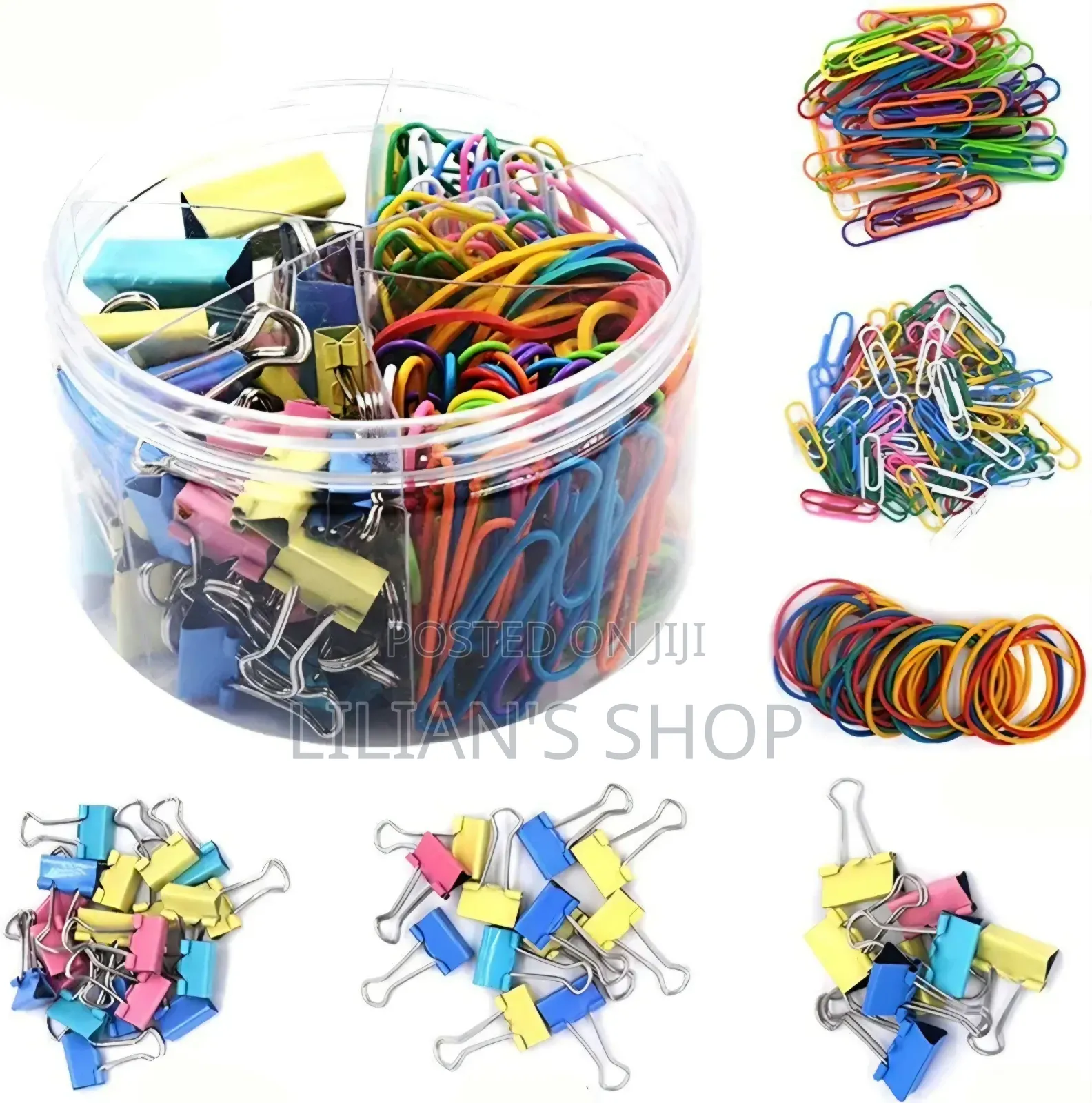 240Pcs Binder Clips Kit