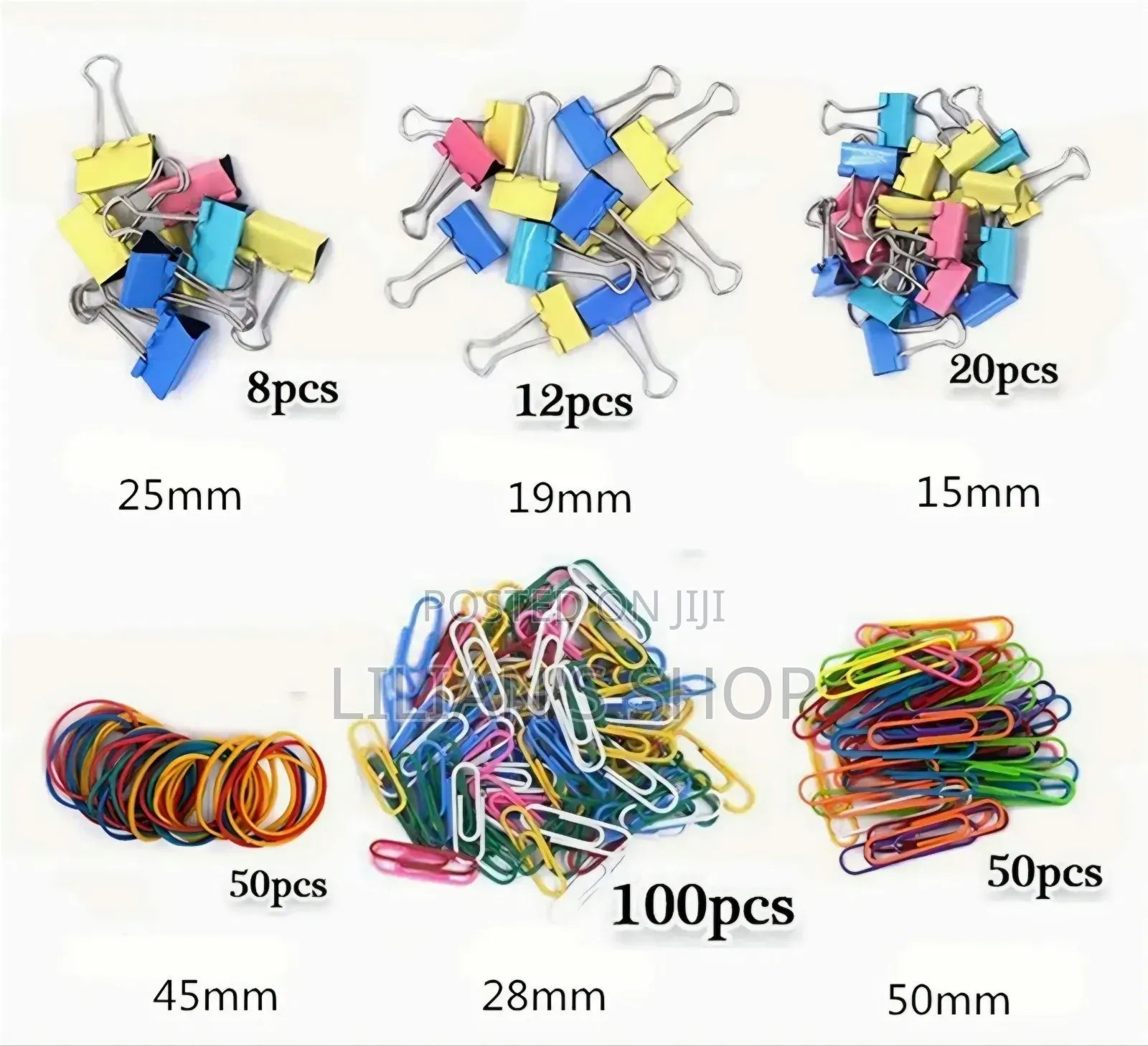 240Pcs Binder Clips Kit