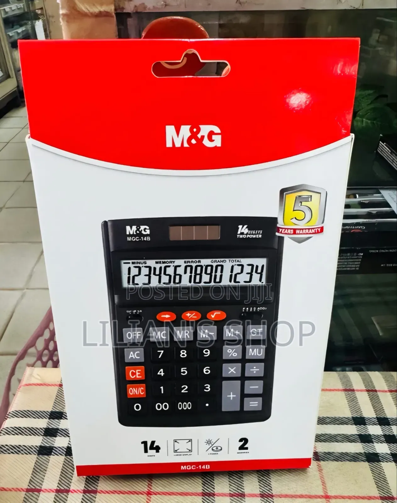 M&G 14-Digit Desktop  Business Calculator
