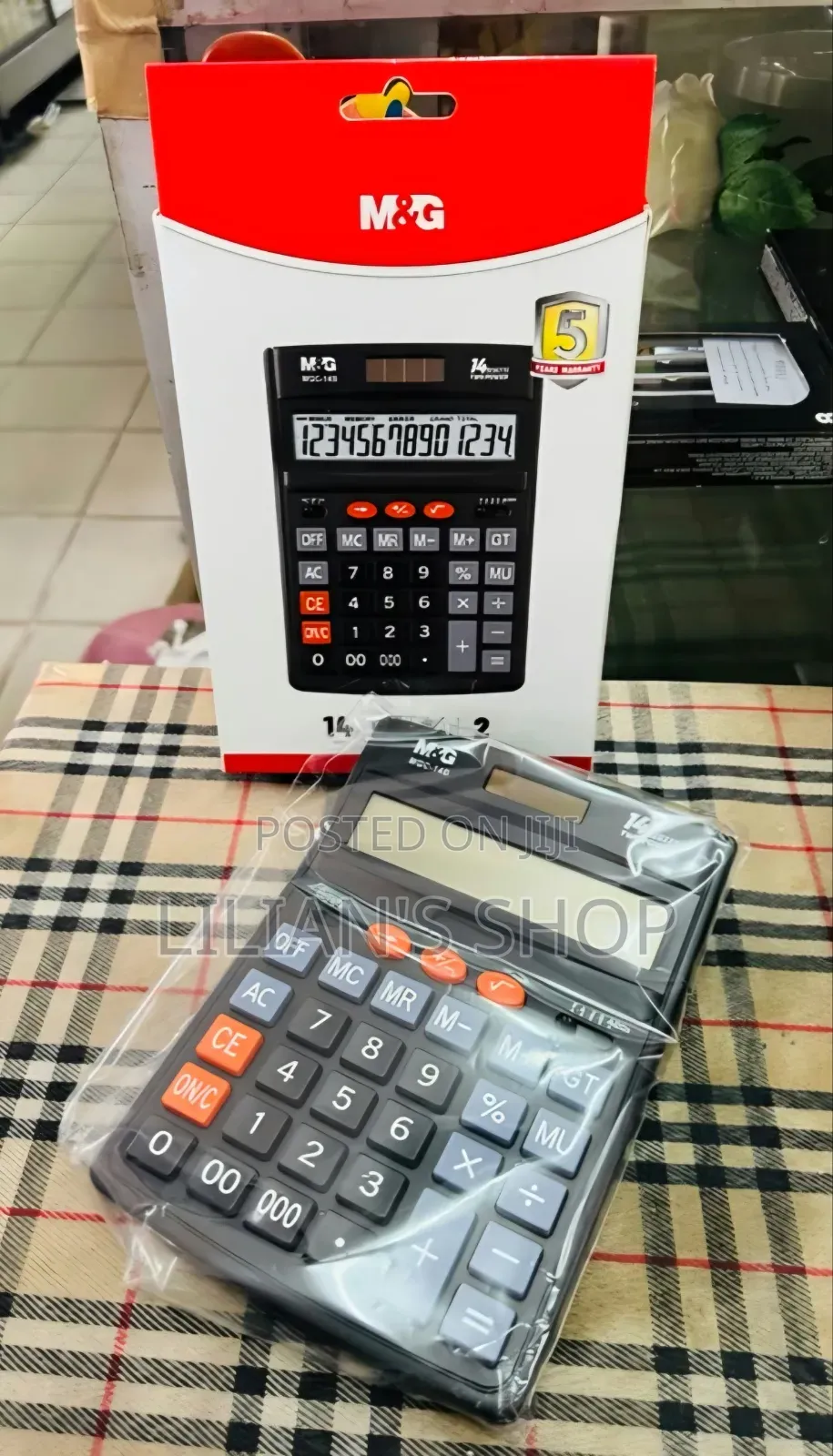 M&G 14-Digit Desktop  Business Calculator