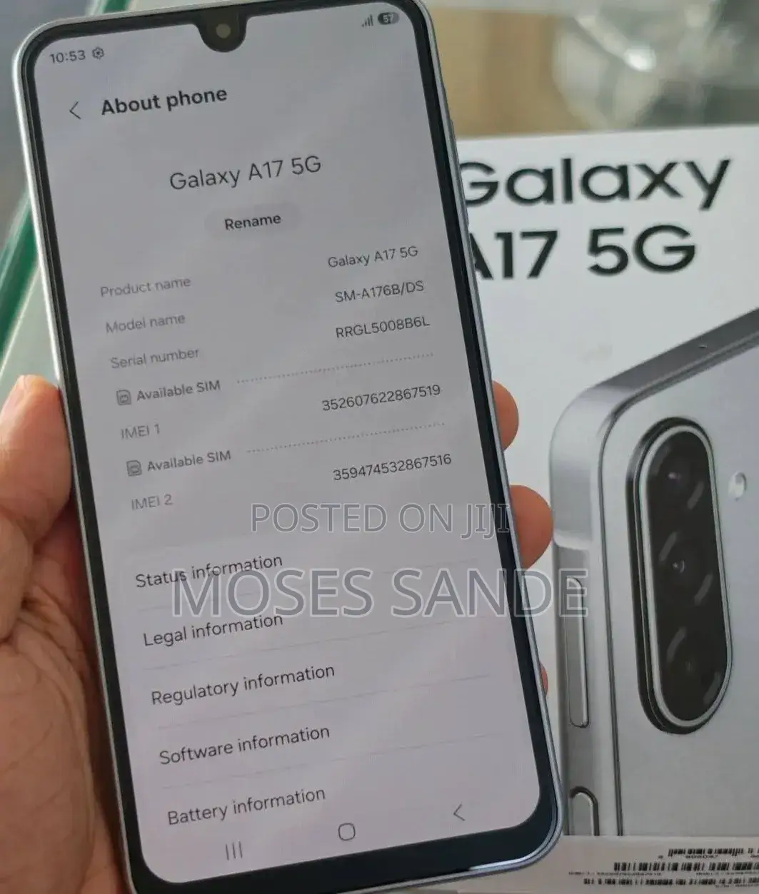 New Samsung Galaxy A17 5G 256 GB Gray