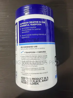 USN Pure Creatine Monohydrate Powder Unflavored (80 Servings) - 5g/Ser