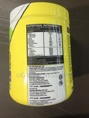 Absolute Nutrition Alpha Series BCAA Powder Blue Raspberry 30 Servings