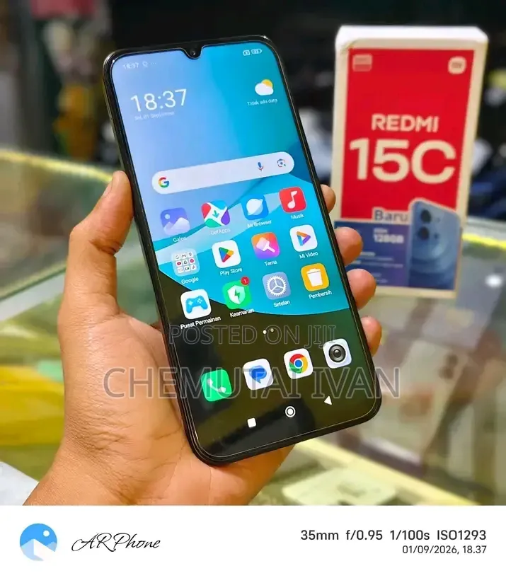 New Xiaomi Redmi 15C 4G 256 GB Black