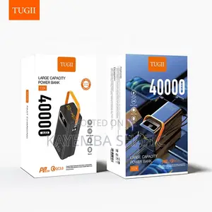 TUGII 40000mAh Fast Charging Power Bank - Can Power Internet Router