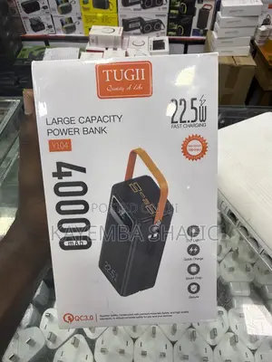 TUGII 40000mAh Fast Charging Power Bank - Can Power Internet Router