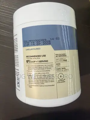 USN 100% Pure Collagen Powder 200g - Skin Joints, 40 Servings