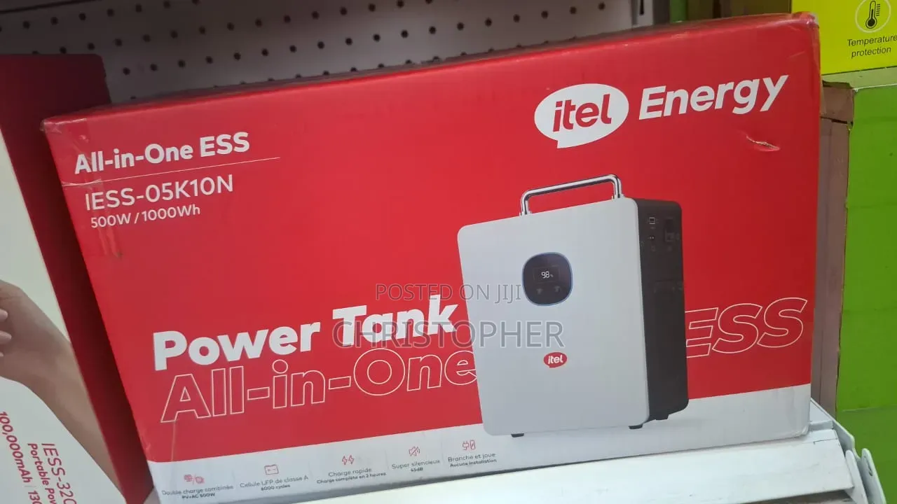 “ITEL 1000WH Portable Power Station – Solar + AC Backup | LiFePO4”