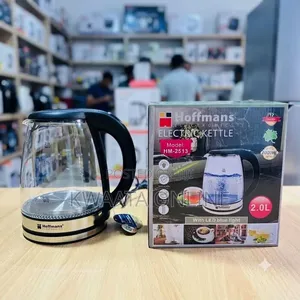 2L Hoffmans HM-2513 Glass Kettle With Led Blue Lighting 2000W
