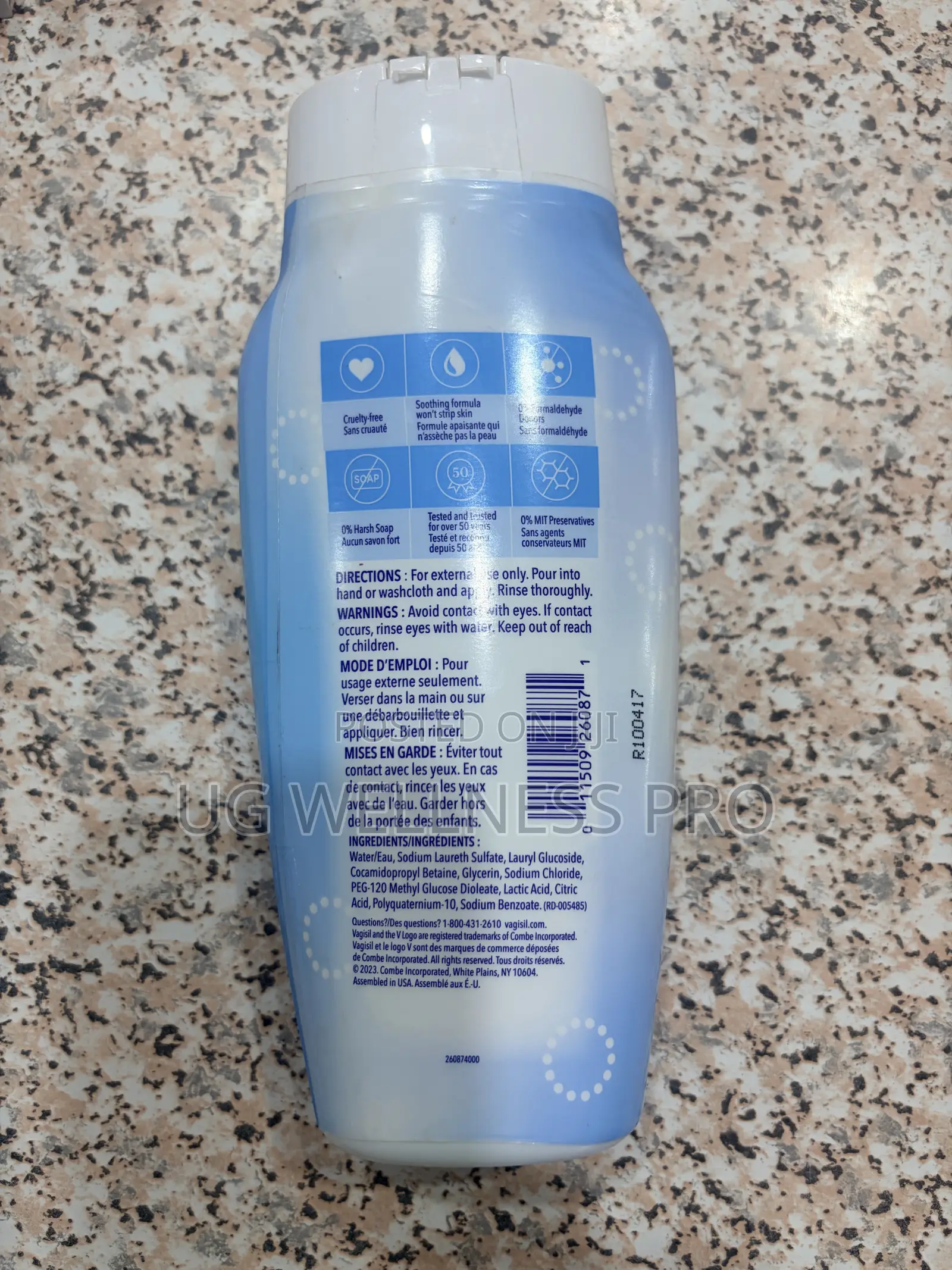 Vagisil Unscented Daily Intimate Wash (360ml) - Paraben-Free