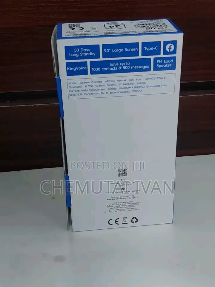 New Tecno T528 Black
