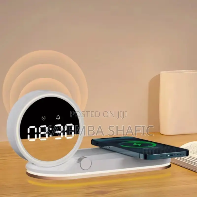 3-in-1 Fast Wireless Charger With 3D Hologram Fan & Lamp