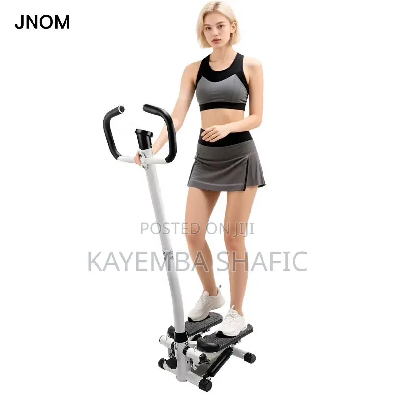 Mini Fitness Stepper Machine With Adjustable Handlebar & LCD Monitor