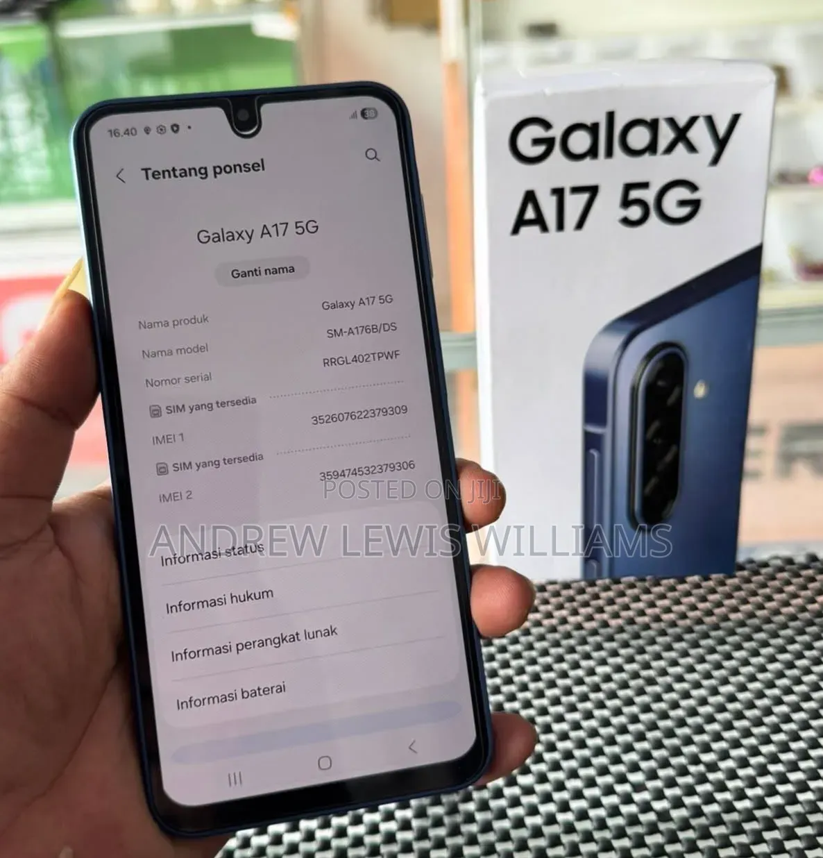 New Samsung Galaxy A17 5G 256 GB Blue
