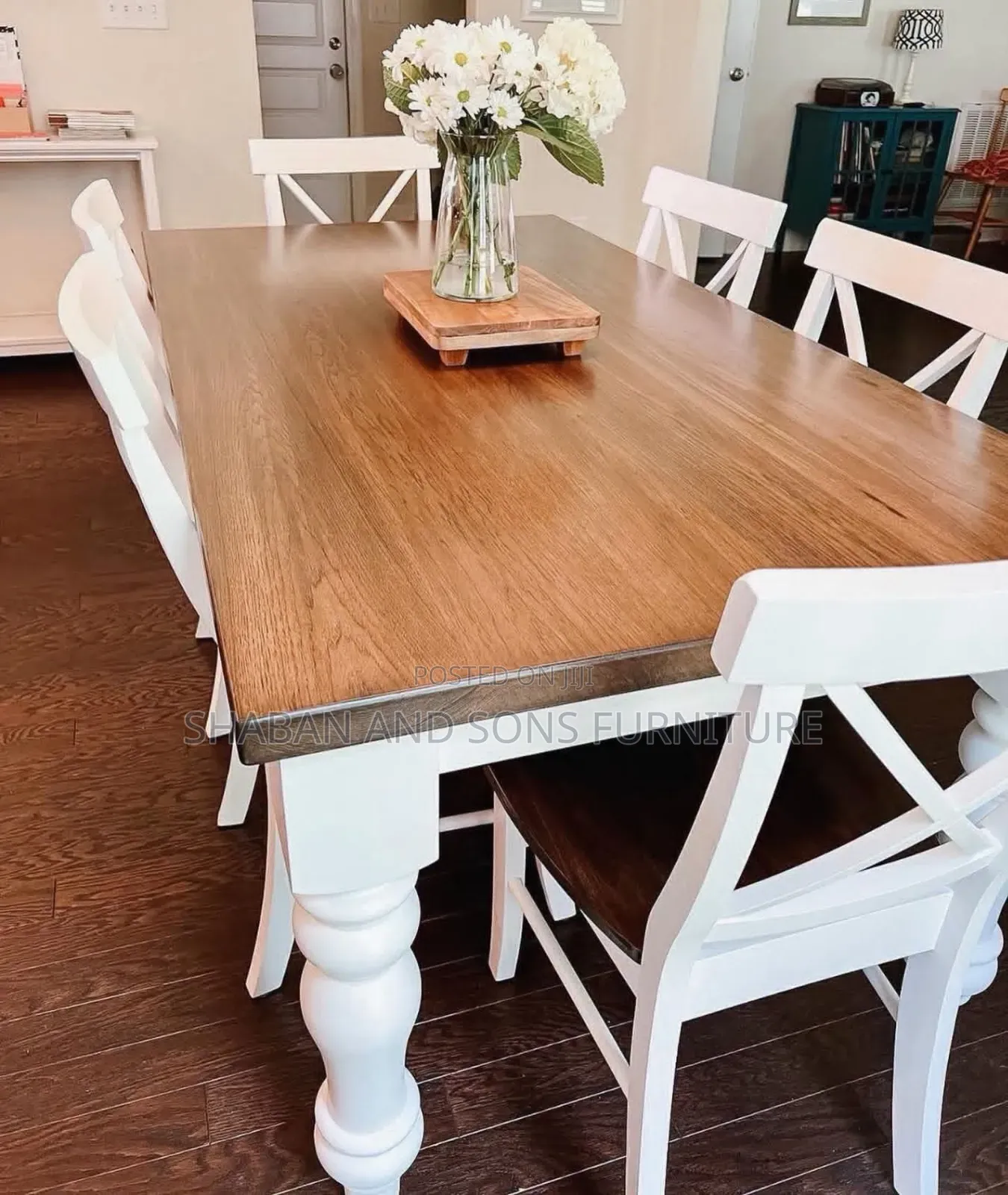 It's Six Seater Dinning Table Made in Very Hard Wooden Timble