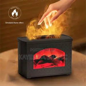 Vintage Fireplace Flame Aroma Diffuser Ultrasonic Humidifier