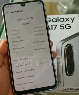 New Samsung Galaxy A17 5G 256 GB Silver