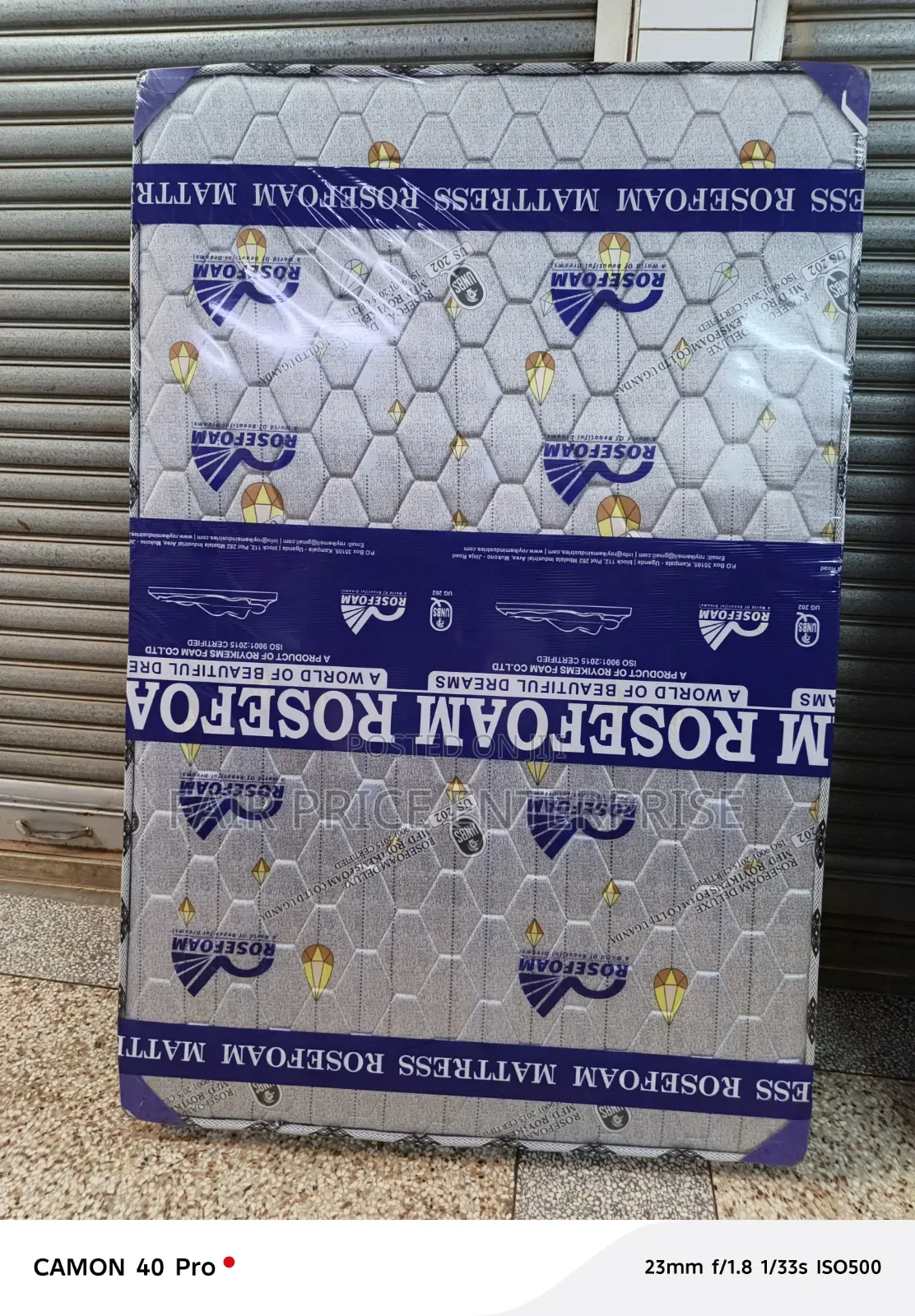 4x6 By6 Inches. Rosefoam Mattress High Density