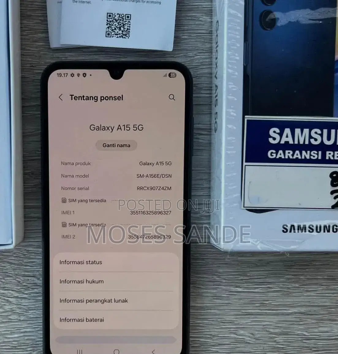 New Samsung Galaxy A17 5G 256 GB Blue