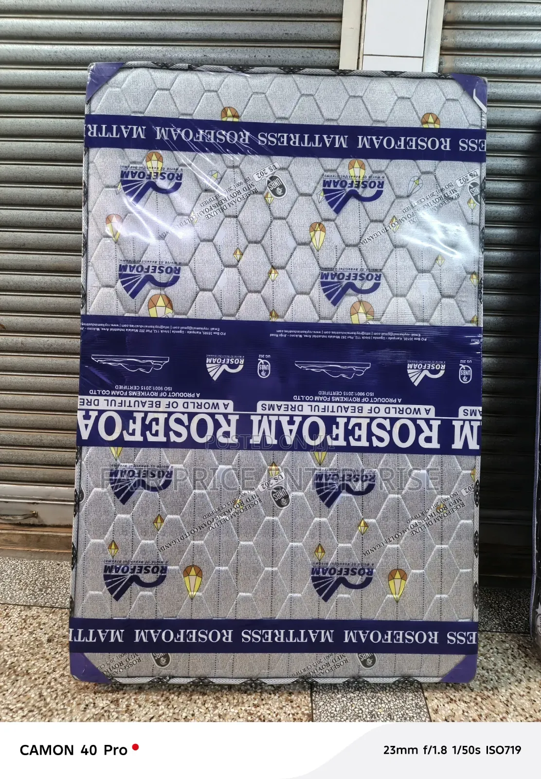3x6 By6 Inches. Mattress Rosefoam High Density