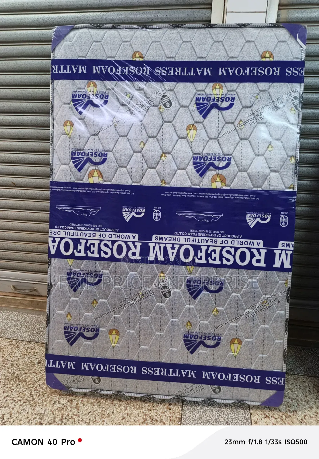 5x6 By6 Inches High Density Mattress / Rosefoam Mattresses