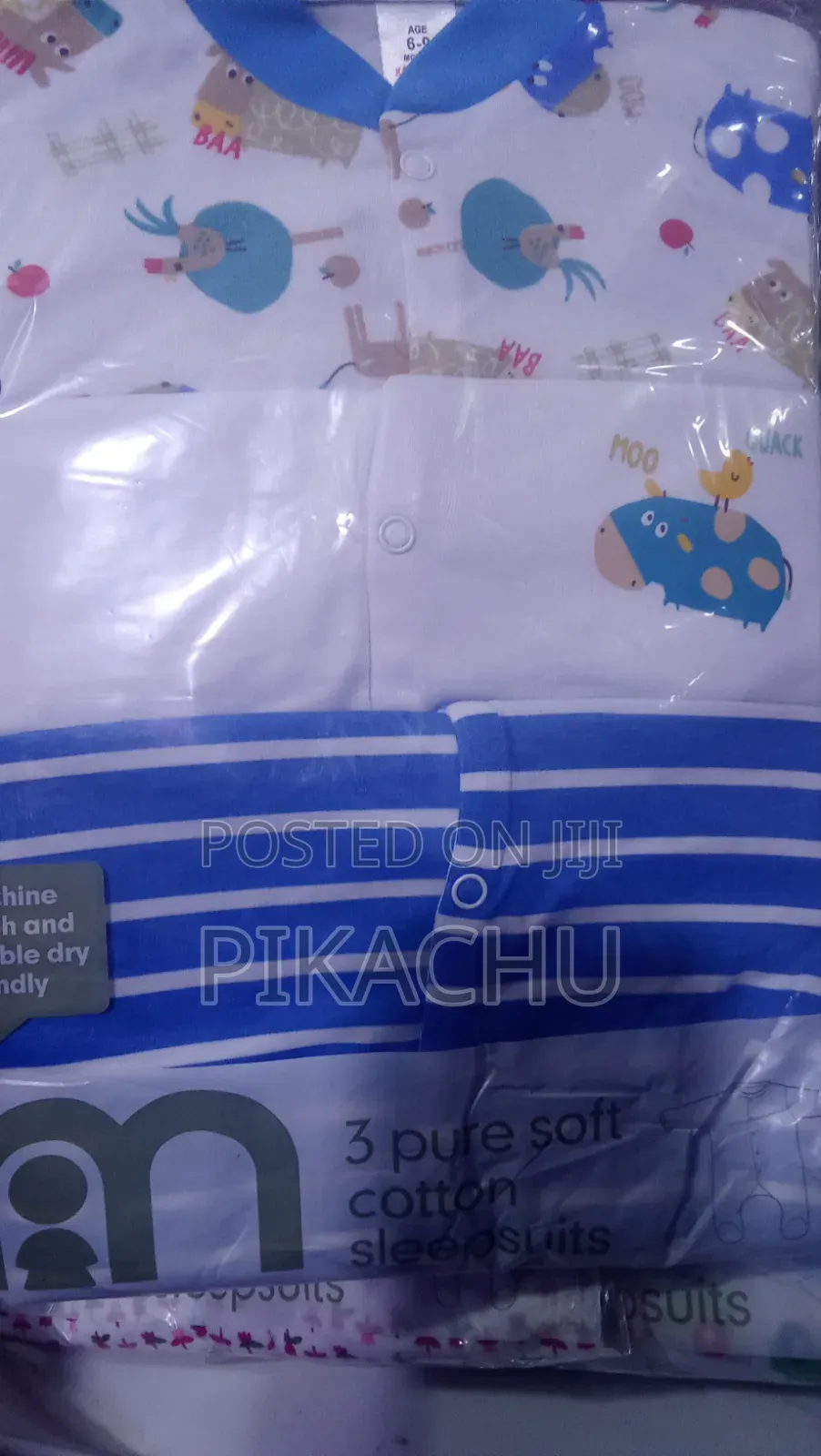 Three Piece Cotton Overalls for Babies