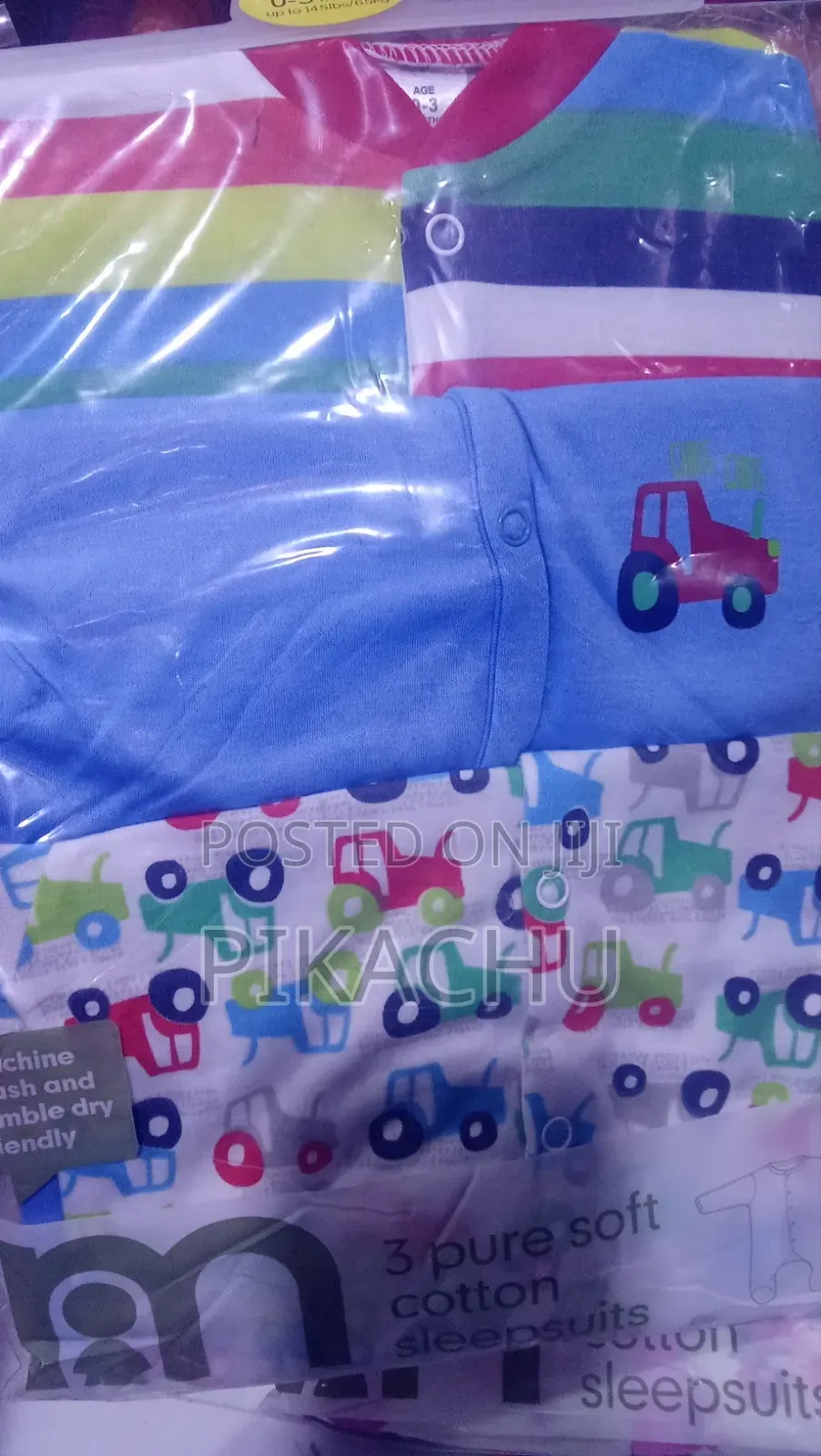 Three Piece Cotton Overalls for Babies