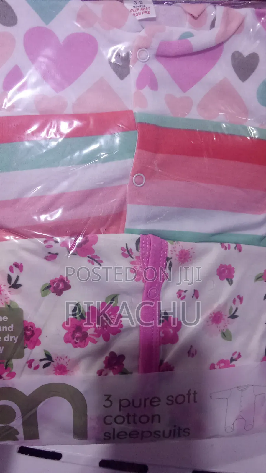 Three Piece Cotton Overalls for Babies