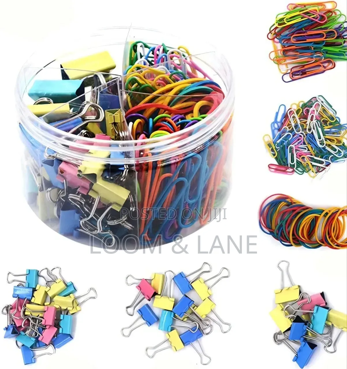 240Pcs Binder Clips Kit