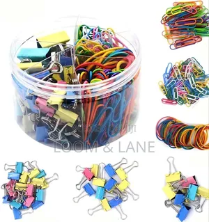 240Pcs Binder Clips Kit
