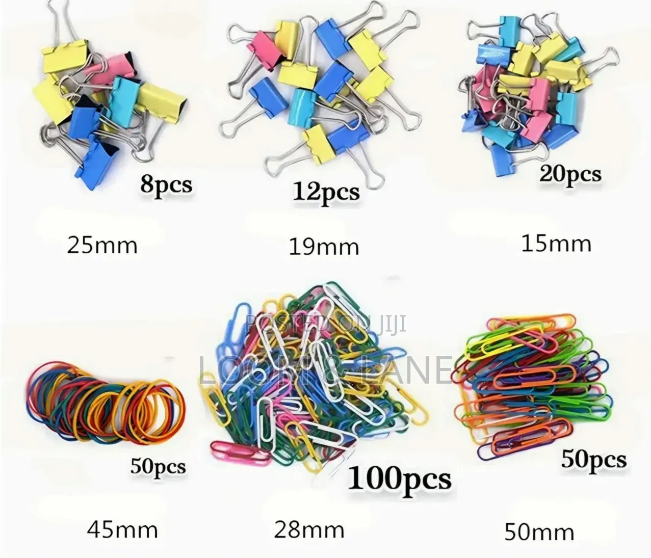 240Pcs Binder Clips Kit