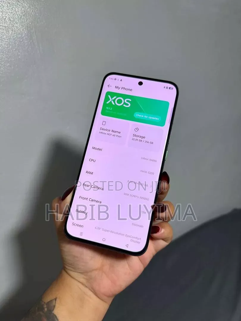 New Infinix Hot 60 Pro+ 256 GB Black