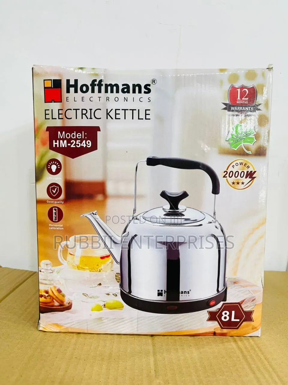 Hoffmans Electric Kettle  8L HM - 2549