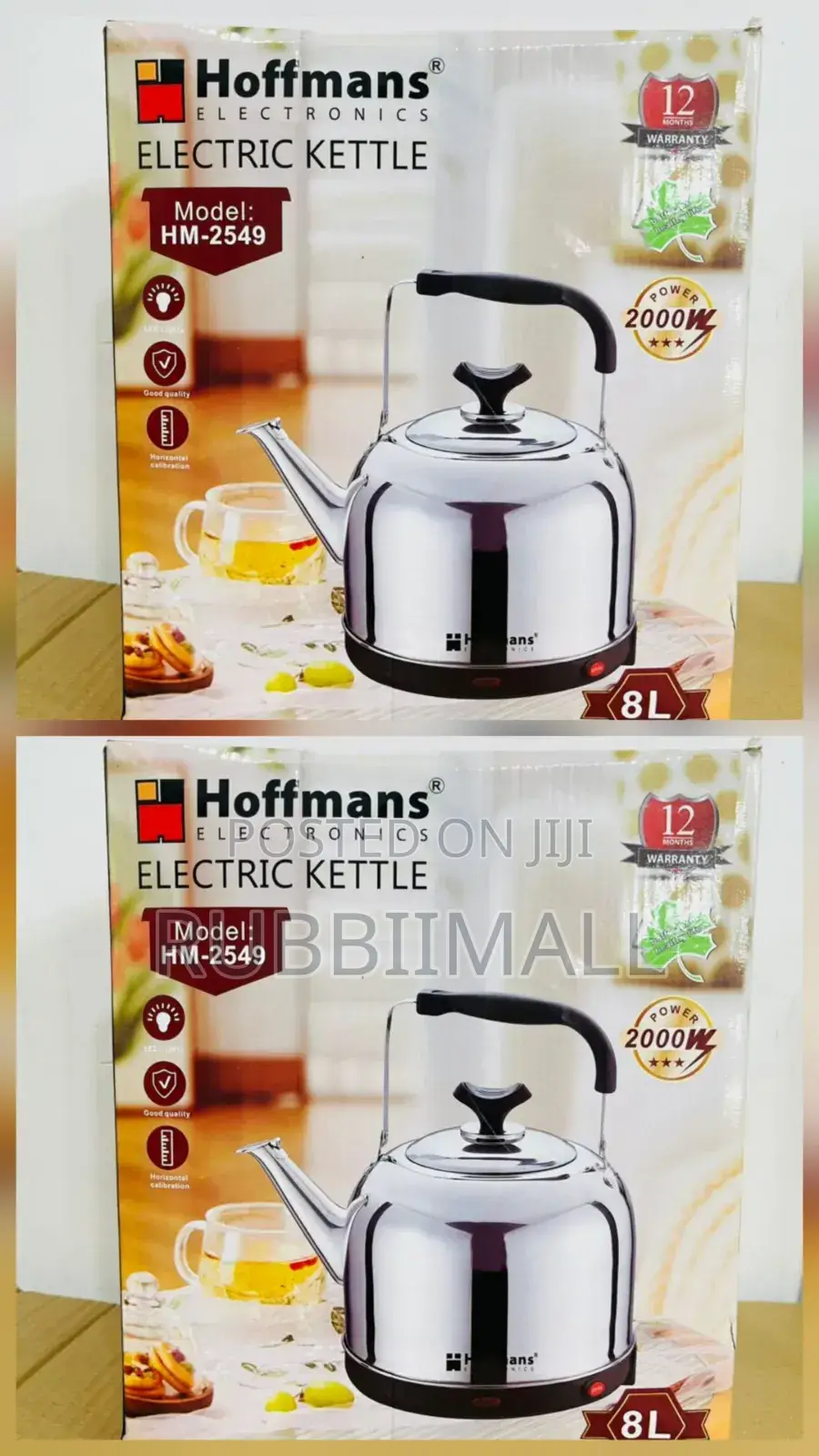 Hoffmans Electric Kettle  8L HM - 2549