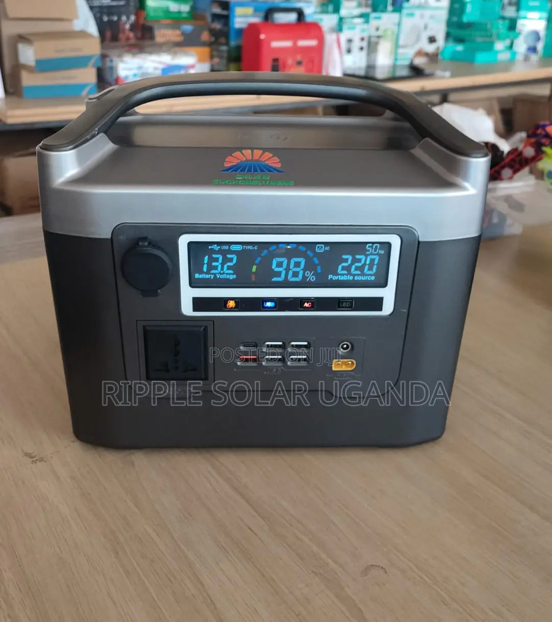 600W Portable Power Station 12.8V 50Ah LiFePO4 Solar Generator