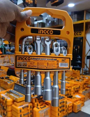 INGCO 6pcs/Set L-Angled Socket Wrench Set - Silver