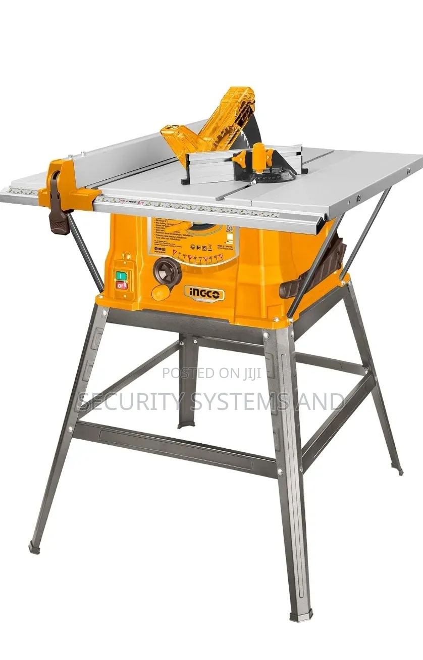 Ingco Table Saw With Foldable Wheel Stand 10"