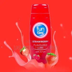 Fun Play Time Strawberry Flavored Water-Based Lube (75ml) - Edible Gel