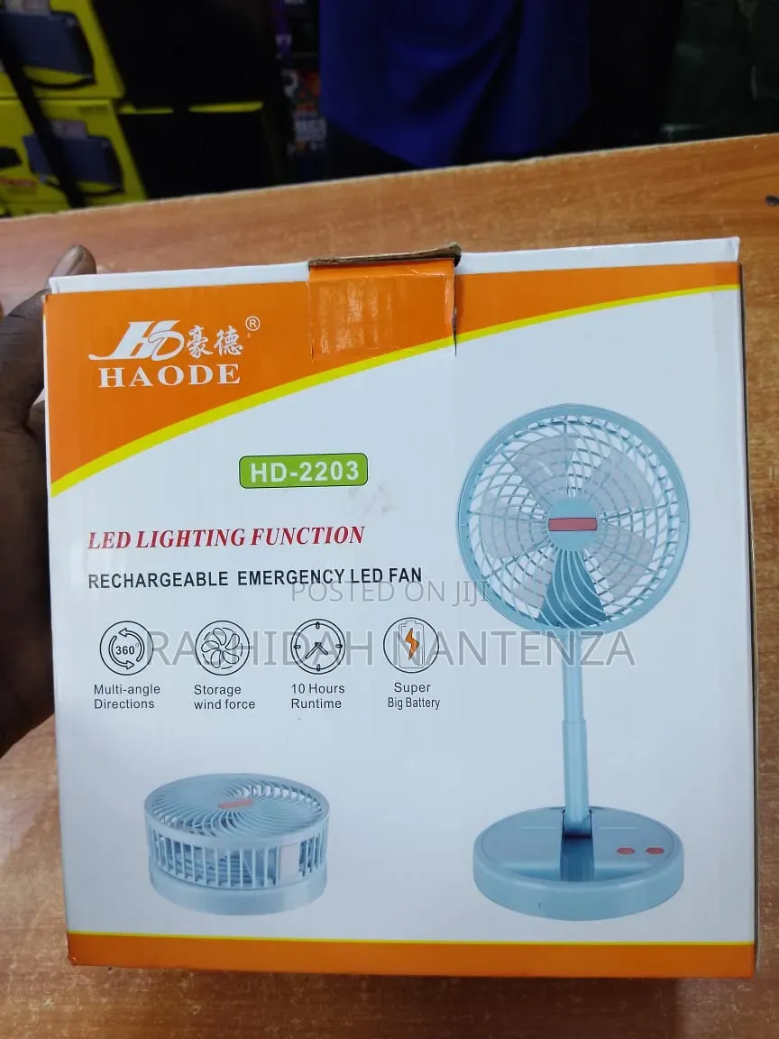 HAODE Rechargeable Emergency LED Fan HD-2203