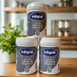Valupak Calcium & Vitamin D 400mg (30 Tablets) - Bone & Immune Support